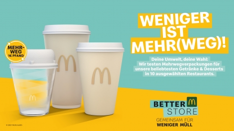 McDonald’s Deutschland testet eigenes Mehrwegpfandsystem -